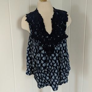 Navy blue top